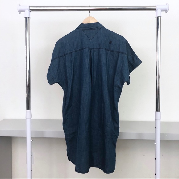 Volcom Yo Shortie Oversized Denim Mini Dress - Picture 5 of 8